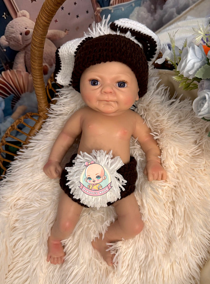 Muñeco reborn silicona blanda entera platino cuna Isaac