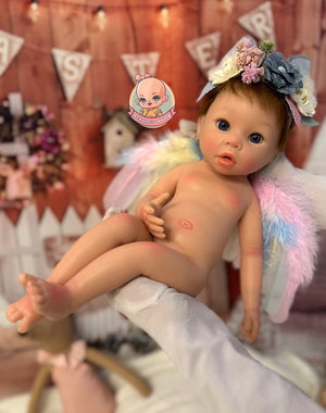 bebe reborn con pelo natural