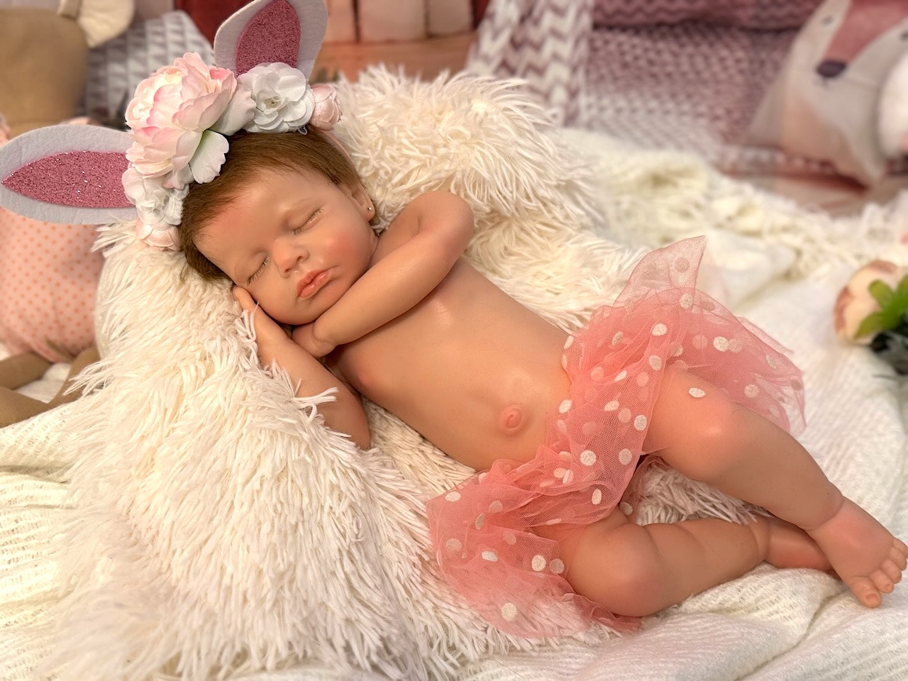 bebe reborn lou lou dormido