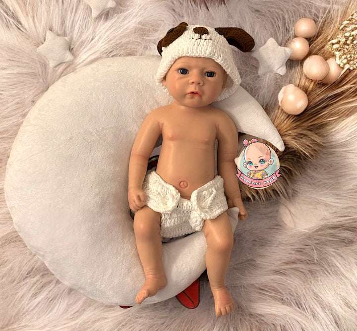 bebe reborn muñeca silicona blanda niño ojos despierto