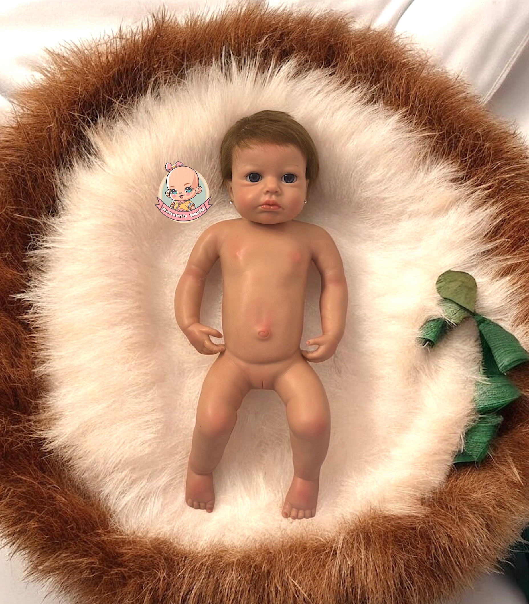 bebe reborn pelo natural injertado
