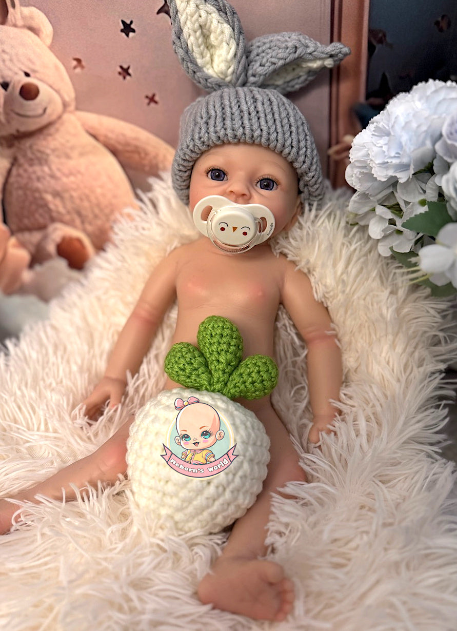 bebe reborn silicona caida natural de cabeza 