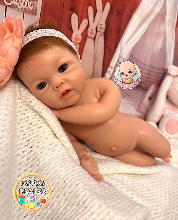 muñeca reborn cuerpo entero de silicona flexible