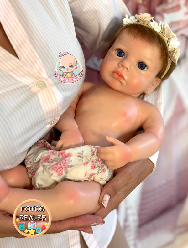 muñeca reborn pelo natural