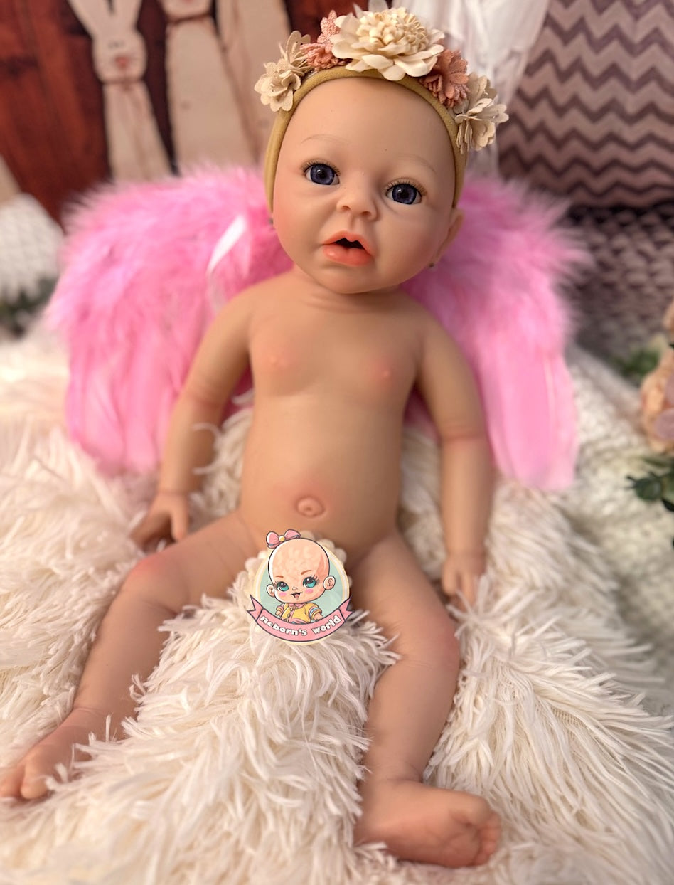 muneca reborn Noa ojos abiertos