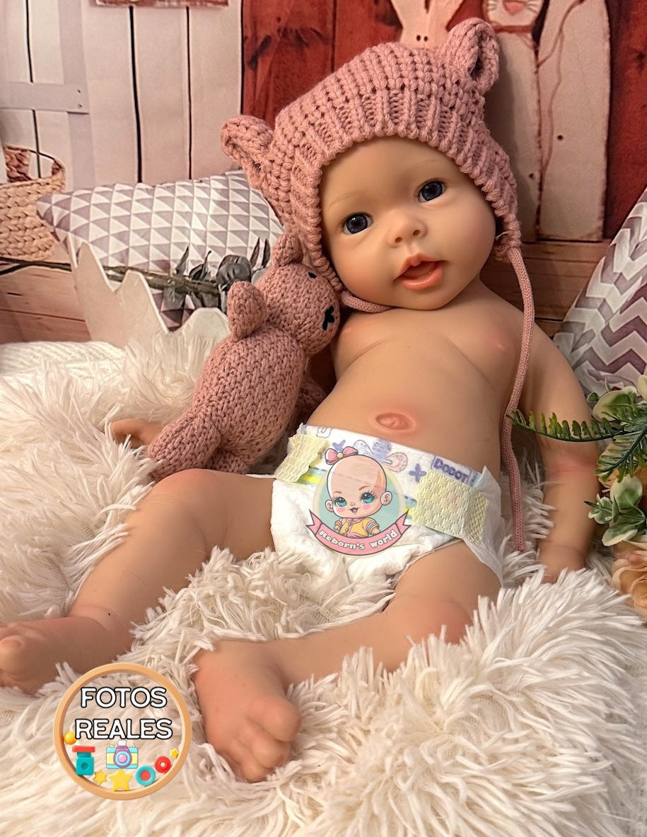 muñeca reborn con cuerpo de silicona