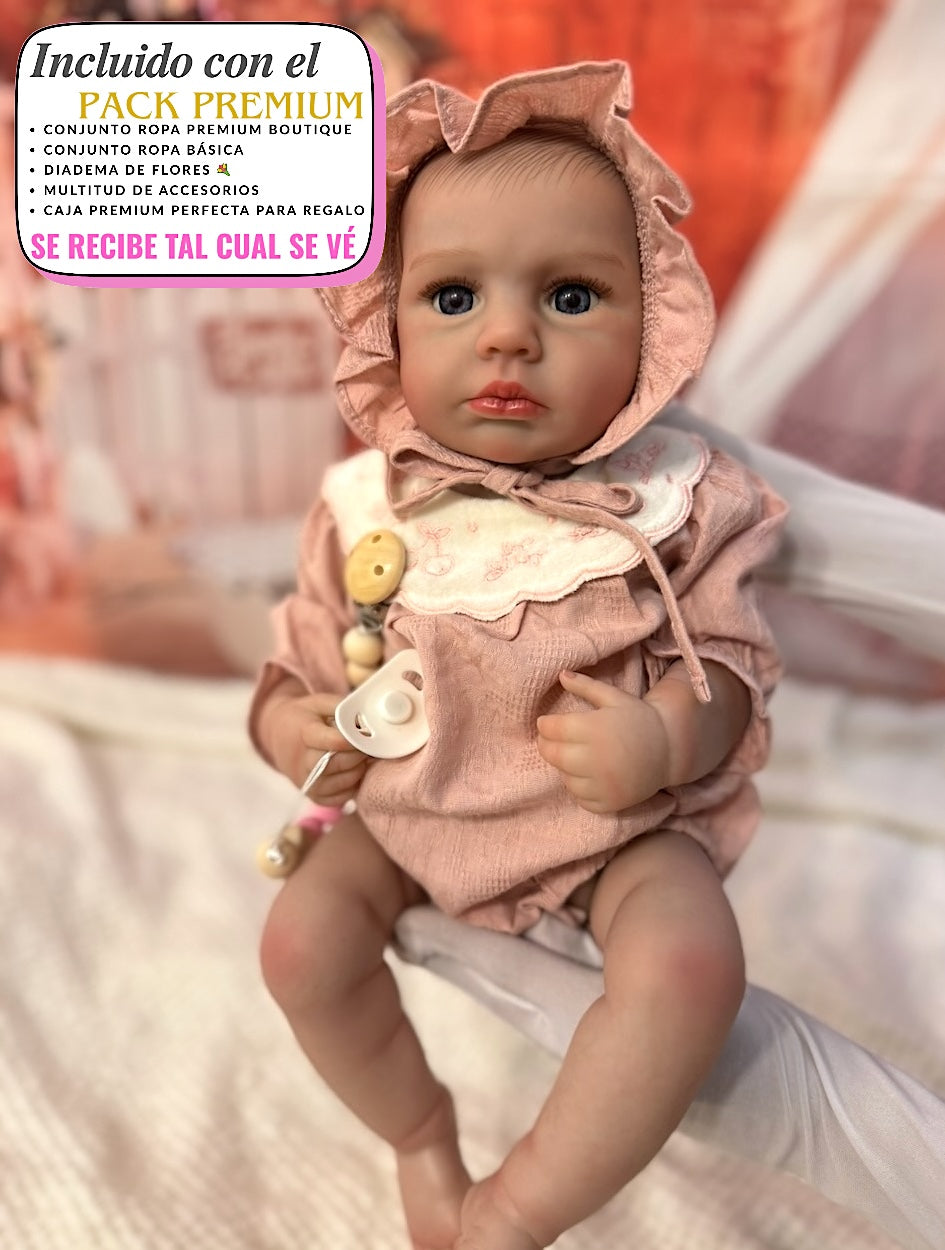 muneca reborn lou lou cuerpo completo vinilo silicona 