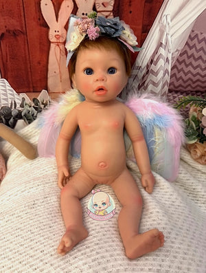 muñeca reborn silicona con pelo raiz
