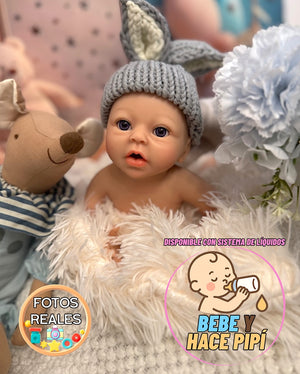 Muñeco Reborn Silicona Anuk Niño 40cm / 1,7kg - Bebe 🍼 y hace Pis 💧