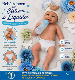 Muñeco Reborn Silicona Carles Niño 46cm / 2,7kg - Bebe 🍼 y hace Pis 💧