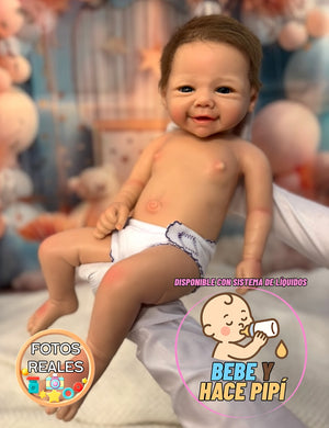 Poupée Reborn Silicone Cheveux Carles Garçon 46 cm / 2,7 kg