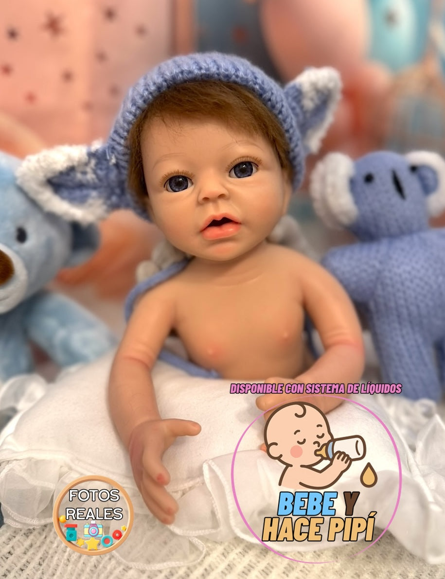 muñeco reborn silicona Noa niño pelo principal