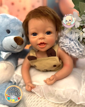 muñeco reborn silicona buba pelo 