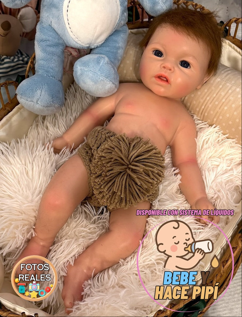 muñeco reborn silicona leslie nino