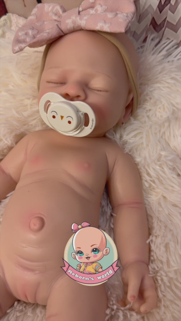 Muñeca reborn silicona blanda platino cuerpo completo flexible video Royal