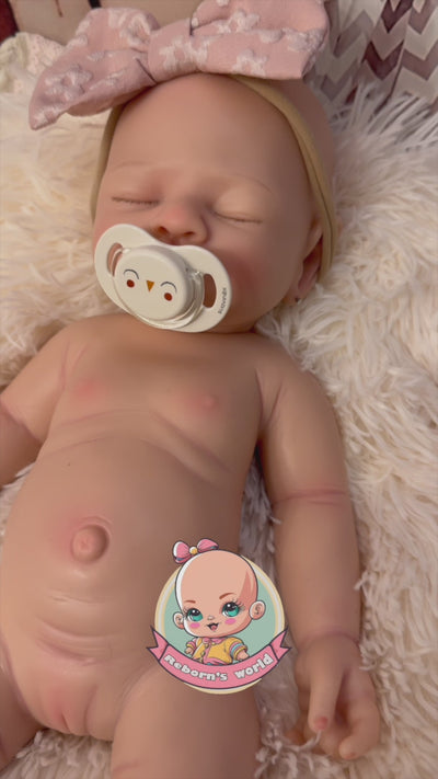Muñeca reborn silicona blanda platino cuerpo completo flexible video Royal