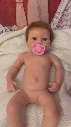 bebe reborn pelo natural injertado hiperrealista
