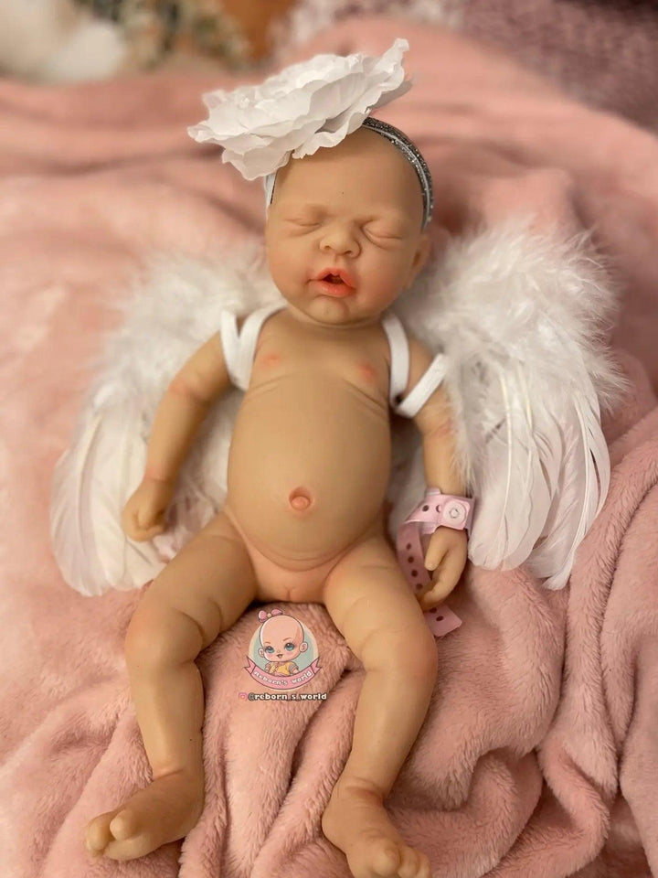 Muñeca reborn silicona blanda completa que se pueda mojar Zoe