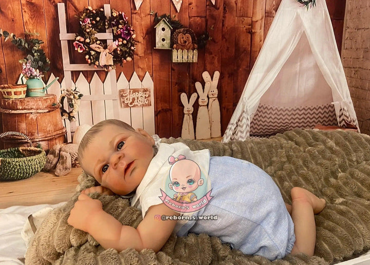 Bebe Reborn Muñeca / Muñeco Elias Despierto Ojos Abiertos - Reborn's World
