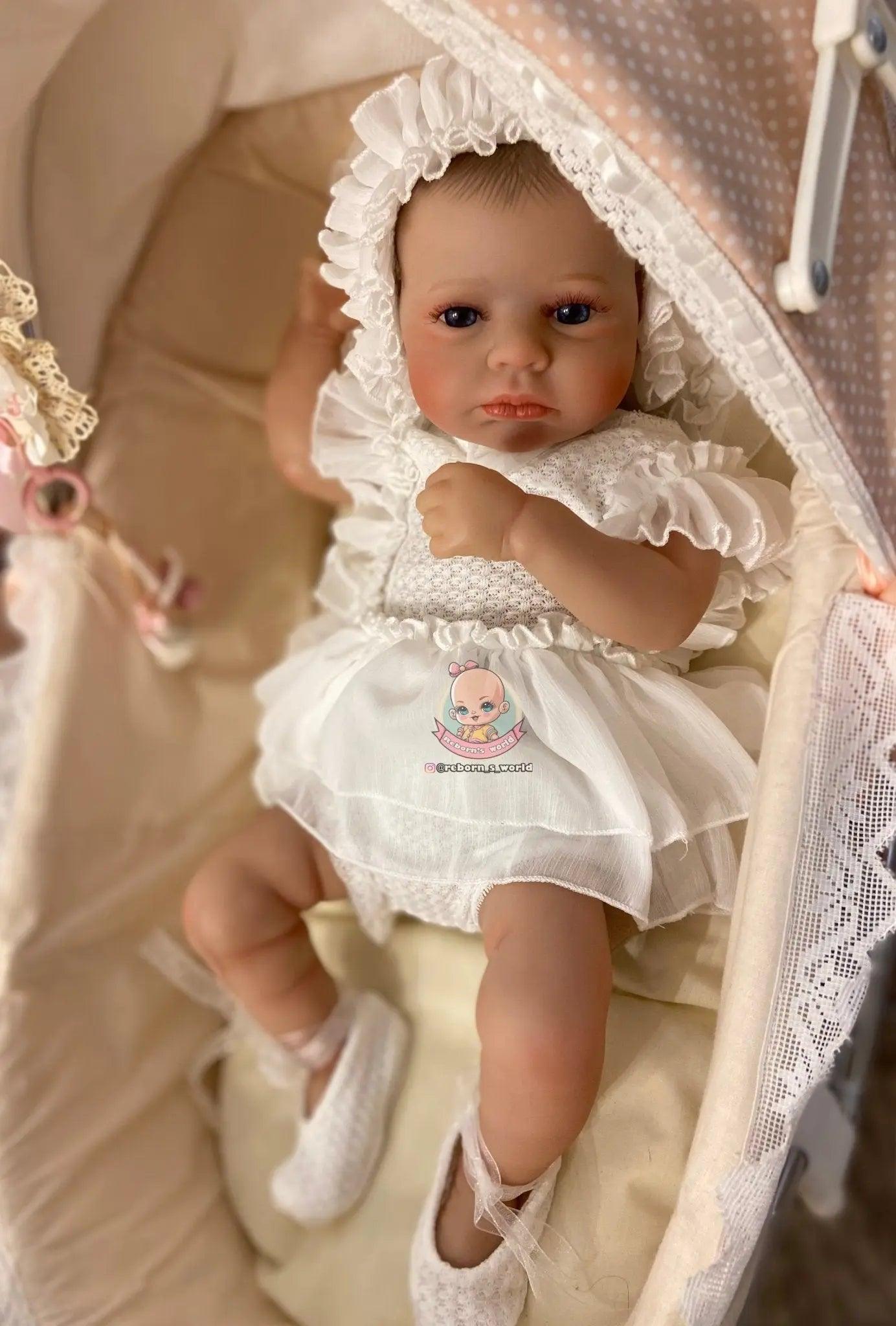 Bebe Reborn Muñeca / Muñeco Lou Lou Despierto Ojos Abiertos - Reborn's World