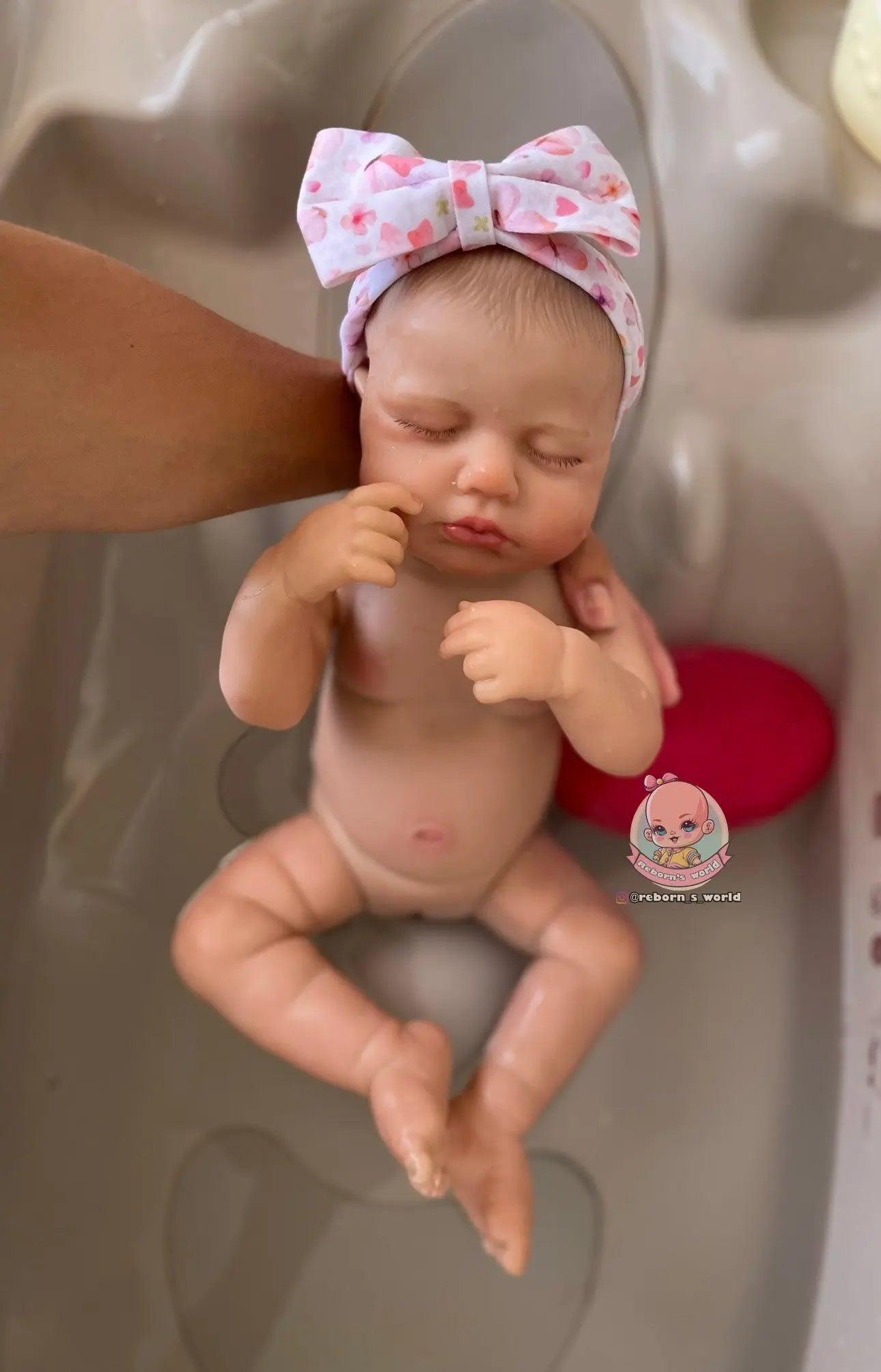 Bebe Reborn Niña Muñeca / Muñeco Cuerpo Completo Vinilo Silicona para Bañar Lou Lou Reborn's World