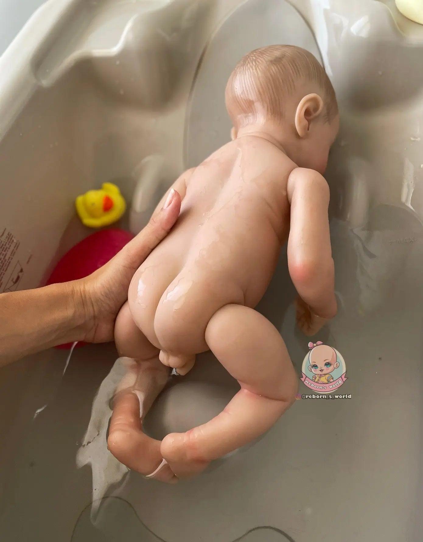 Bebe Reborn Niño Muñeca / Muñeco Cuerpo Completo Vinilo Silicona para Bañar Levi - Reborn's World
